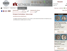 Tablet Screenshot of poinsignon-numismatique.fr