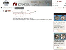 Tablet Screenshot of poinsignon-numismatique.com